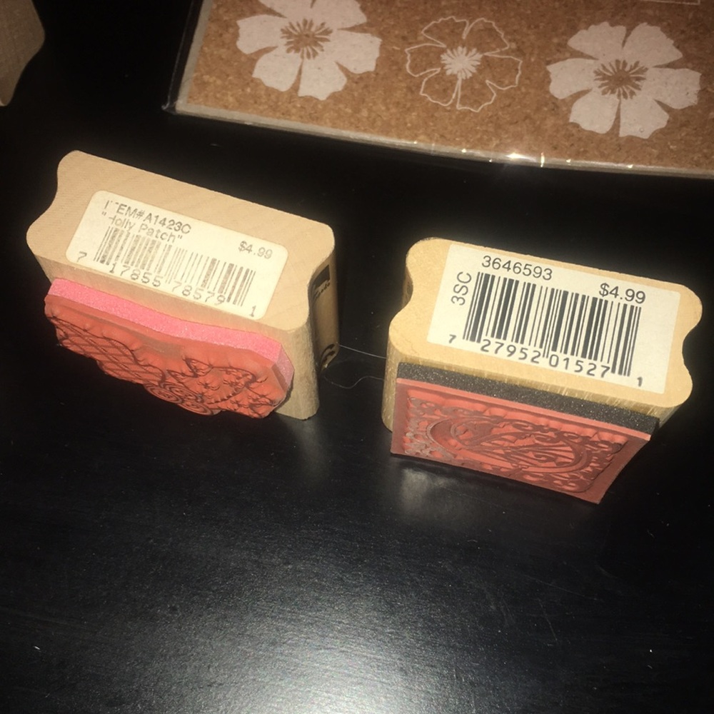 Craft supplies: 5 rubber stamps & accessories - Picture 14 of 16